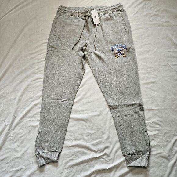 Staple Heather Gray Embroidered Joggers Size 2XL - Picture 1 of 8